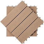 telhas de bloqueio compostas plásticas de madeira modulares da plataforma de 30*30cm WPC