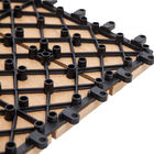 telhas de bloqueio compostas plásticas de madeira modulares da plataforma de 30*30cm WPC