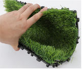 Tapete artificial falsificado da grama do jardim sintético de 30x30cm para o balcão