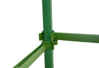 Linker 30cm múltiplo plástico verde da estaca do jardim do grampo 11mm